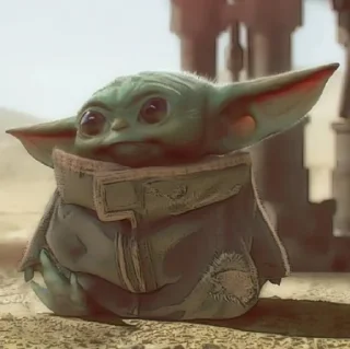 Sticker from Baby yoda