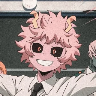 😅 emoji Mina Ashido Telegram sticker 8 of 64