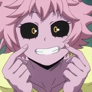 🙃 emoji Mina Ashido Telegram sticker 21 of 64
