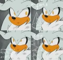 Sticker from Silver the Hedgehog @BigRedRidingHood