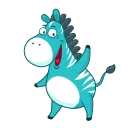 👋 emoji Minty Zebra Telegram sticker 5 of 20