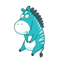 😥 emoji Minty Zebra Telegram sticker 7 of 20