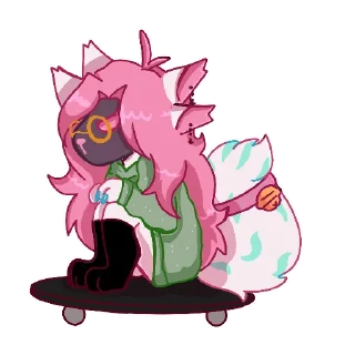 🛹 Minty 🌸 @mintyproot, Telegram sticker 10 of 117