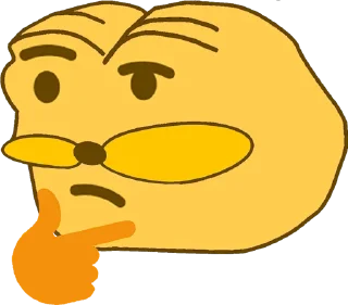 🤔 emoji OH FUG Telegram sticker 11 of 88