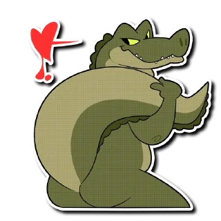🍑 Saltwater Crocodile, sticker Telegram 18 sur 21