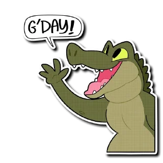 👋 Saltwater Crocodile, sticker Telegram 11 sur 21