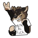 🤘 Link the Okami, стікер Telegram 5 з 108