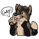 🤣 Link the Okami, стікер Telegram 23 з 108