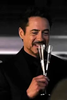 🥂 Ironman @marvelvideosticker, Telegram sticker 17 of 31