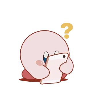 ❓ Kirby, sticker Telegram 8 sur 24