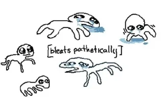 😭 Silly little creatures, стікер Telegram 16 з 120