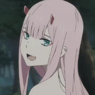 🦜 Zero Two by @aratickers, sticker Telegram 9 sur 50