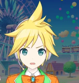 😦 Kagamine Len🌟💛, sticker Telegram 12 sur 25