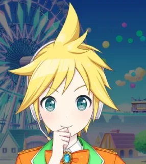 😗 Kagamine Len🌟💛, sticker Telegram 13 sur 25
