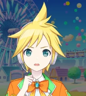 😦 Kagamine Len🌟💛, sticker Telegram 11 sur 25