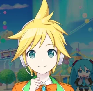 🙂 Kagamine Len🌟💛, sticker Telegram 8 sur 25