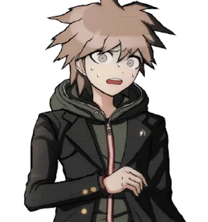 😨 makoto naegi, стікер Telegram 9 з 18