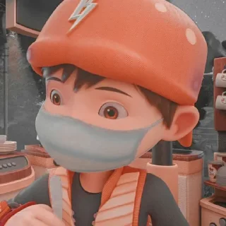 💗 Boboiboy ori v2 bye @gracyzx, Telegram sticker 5 of 27
