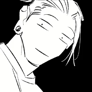 ⚫️ Geto Suguru | @Toji_sama, стікер Telegram 8 з 120