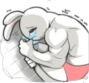 😢 Rabbo the Muscle Rabbit, sticker Telegram 8 sur 40