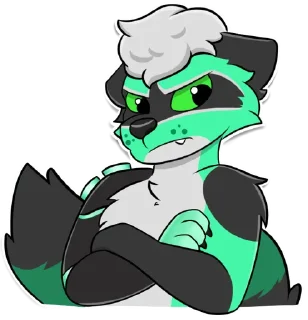 😒 WinterTheRaccoon🦝, стікер Telegram 9 з 13