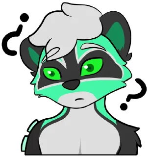 ❓ WinterTheRaccoon🦝, стікер Telegram 13 з 13