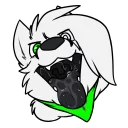 🍴 Whitefox, Telegram sticker 20 of 73
