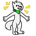 ⬆ Whitefox, Telegram sticker 14 of 73