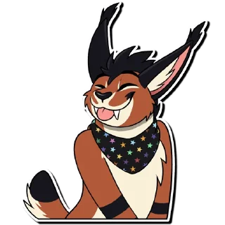 😋 Cooper Caracal, sticker Telegram 18 sur 46