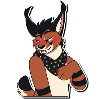 😘 Cooper Caracal, sticker Telegram 23 sur 46