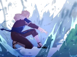 🌊 Tobirama Senju @Blue_rose_sword, стікер Telegram 13 з 40