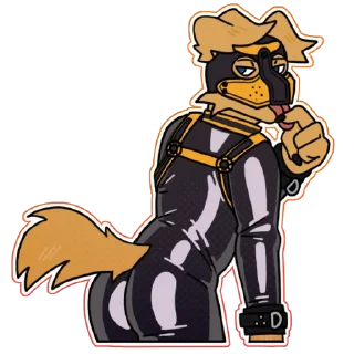 🍑 chase the puppy, стикер Telegram 14 из 18