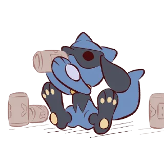 🥤 Advos Riolu, sticker Telegram 12 sur 120