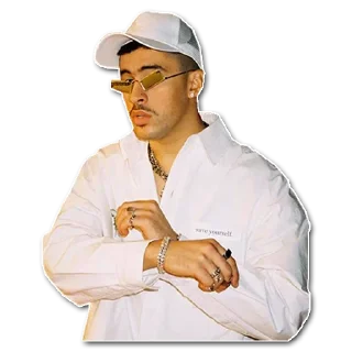 👨‍⚕️ Bad Bunny | @tatistickers | @sinusername, Telegram sticker 11 of 78