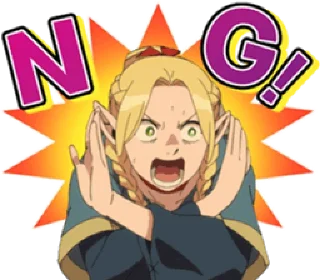 👎 Dungeon Meshi LINE, Telegram sticker 20 of 40