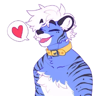 💓 Bloo by JordanRacoon, стикер Telegram 7 из 26