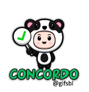 👍 Pandas @GossipsBL - Pack 1, sticker Telegram 17 sur 120