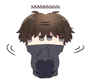 🙅‍♂️ Menhera-kun - @oneesanstickers, стикер Telegram 22 из 120