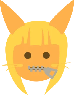 🤐 Nanachi, стікер Telegram 24 з 30
