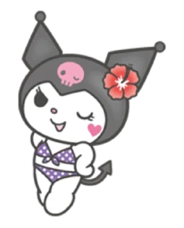 🦇 Kuromi, стікер Telegram 22 з 40