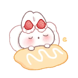 🍓 bunny pie !! ୨ 🐰 ୧ @nkplz, sticker Telegram 23 sur 24