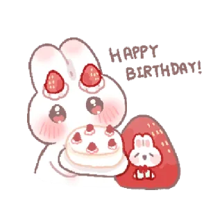 🍓 bunny pie !! ୨ 🐰 ୧ @nkplz, sticker Telegram 19 sur 24