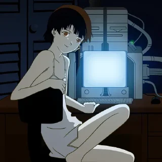 😊 Serial Experiments Lain, стикер Telegram 12 из 59