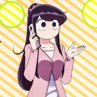 🍥 Komi Shouko @AnimeDivision, sticker Telegram 24 sur 100