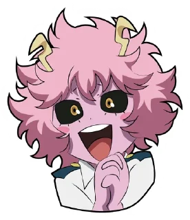 ❤️ AZ MHA Mina Ashido, стікер Telegram 24 з 33