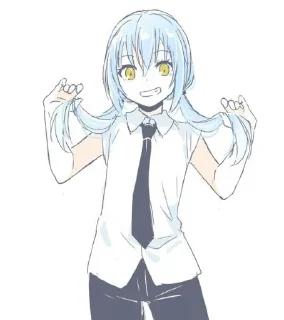 💙 Rimuru Tempest - [@Fema7], стикер Telegram 7 из 93