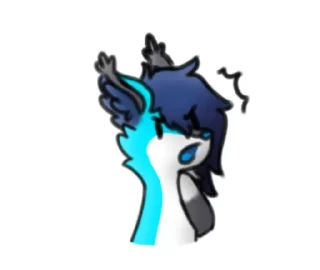😱 Céu Estrelado - cyan, sticker Telegram 18 sur 111