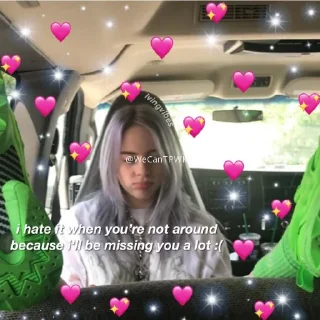 🥑 Billie Eilish ✫ @WeCanTPWK, sticker Telegram 23 sur 77