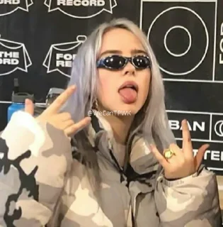🥑 Billie Eilish ✫ @WeCanTPWK, sticker Telegram 15 sur 77
