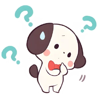 🤔 emoji Маленький щенок @Nyasticks Telegram sticker 7 of 41